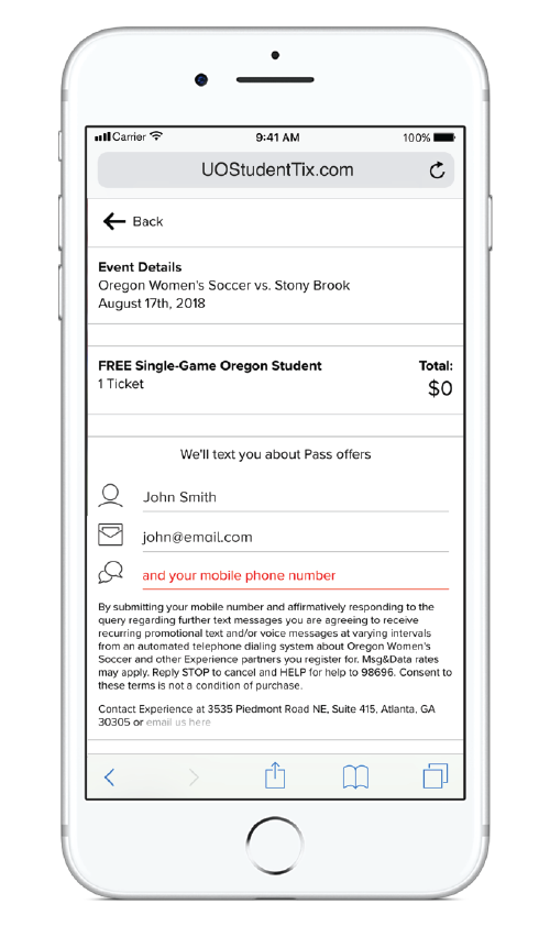 Student Tickets University of Oregon Athletics
